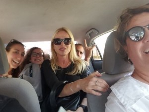 Dorit & Noam on the way to Africa