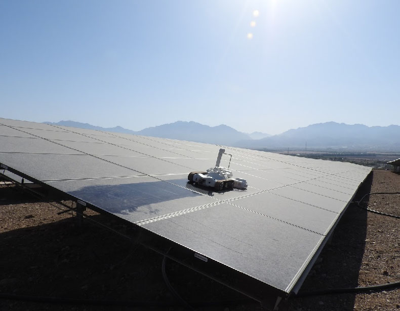 BladeRanger autonomous robotic system for cleaning and inspecting solar fields